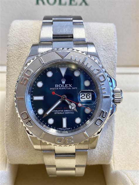 rolex blue face yachtmaster